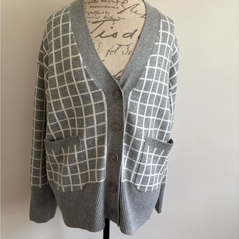 a new day checker cardigan